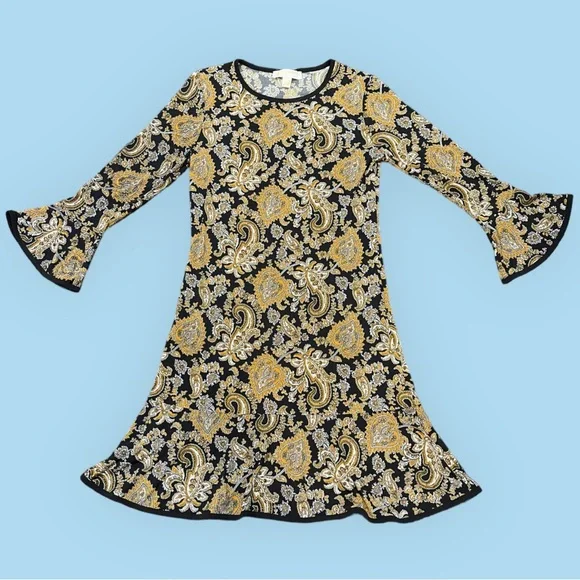 Michael Kors Paisley Bell Sleeve Dress - Picture 11 of 13